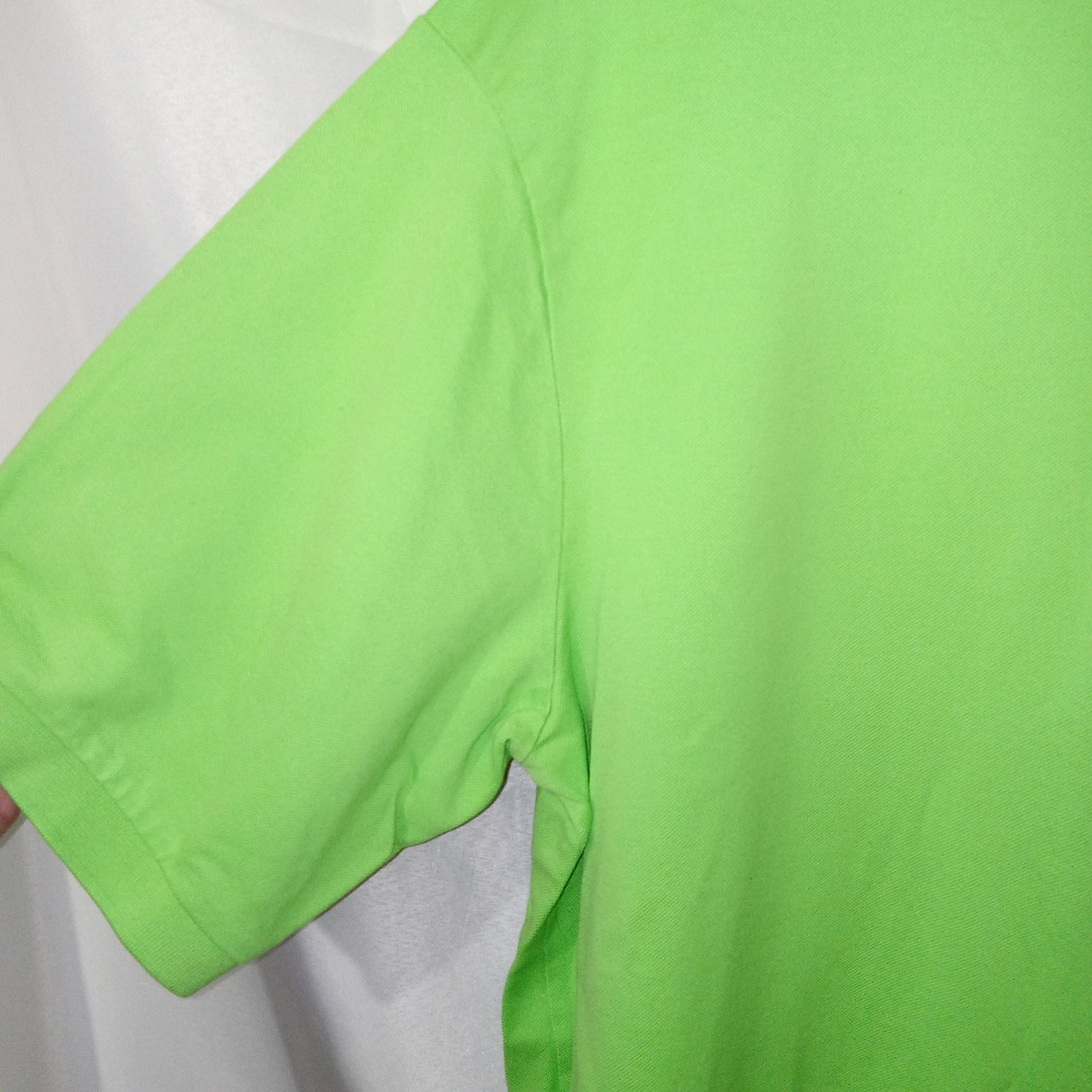 Polo Ralph Lauren Lime Green Polo Shirt Mens LT Purple Pony Preppy Golf Classic - Picture 3 of 13